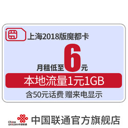 中国联通 上海2018版魔都卡