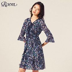 Roem RCOW96205B 女款碎花连衣裙