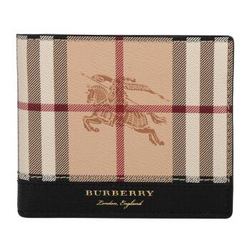 BURBERRY 博柏利 40652321 男士 PVC配皮质短款钱包