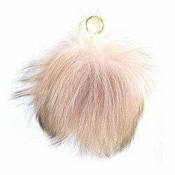 迈克尔套餐MICHAEL KORS 32F6GKCK3F Soft Pink福克斯毛皮键环包迷人FUR PON PON