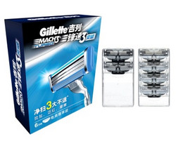 Gillette 吉列 锋速3突破 剃须刀头 6只装