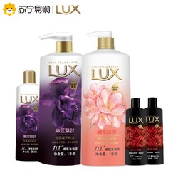 LUX 力士 精油香氛沐浴露套装 （幽莲魅肤1kg+幽莲魅肤350g+桃花浅香1kg+恒永慕爱100g*2） *2件