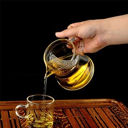 茶道工具 绿茶简易泡茶壶 月牙滤网冲茶器