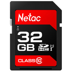 朗科（Netac）32GB SD存储卡 U1 C10 读速高达80MB/s 高速连拍 全高清视频录制 单反数码相机&摄像机内存卡
