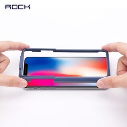 洛克（ROCK） 苹果iPhone X高清钢化玻璃膜贴膜神器 *2件