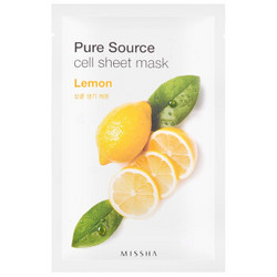 MISSHA 谜尚 纯净丝柔面膜柠檬 25ml 1片 *25件