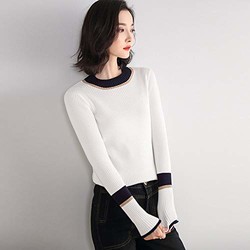 女士针织衫 春季新款薄短款修身韩打底衫