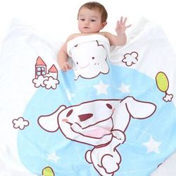 Elepbaby 象宝宝 婴儿毯子 110X110CM 凯迪米特蓝 *2件