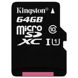 金士顿（Kingston）64GB 80MB/s TF(Micro SD)Class10 UHS-I防水抗震高速存储卡