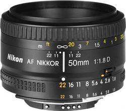 Nikon 尼康 AF 50mm/1.8D 标准定焦人像镜头