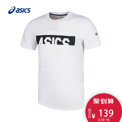 ASICS亚瑟士男式印花短袖T恤运动跑步运动透气上衣153473-0903